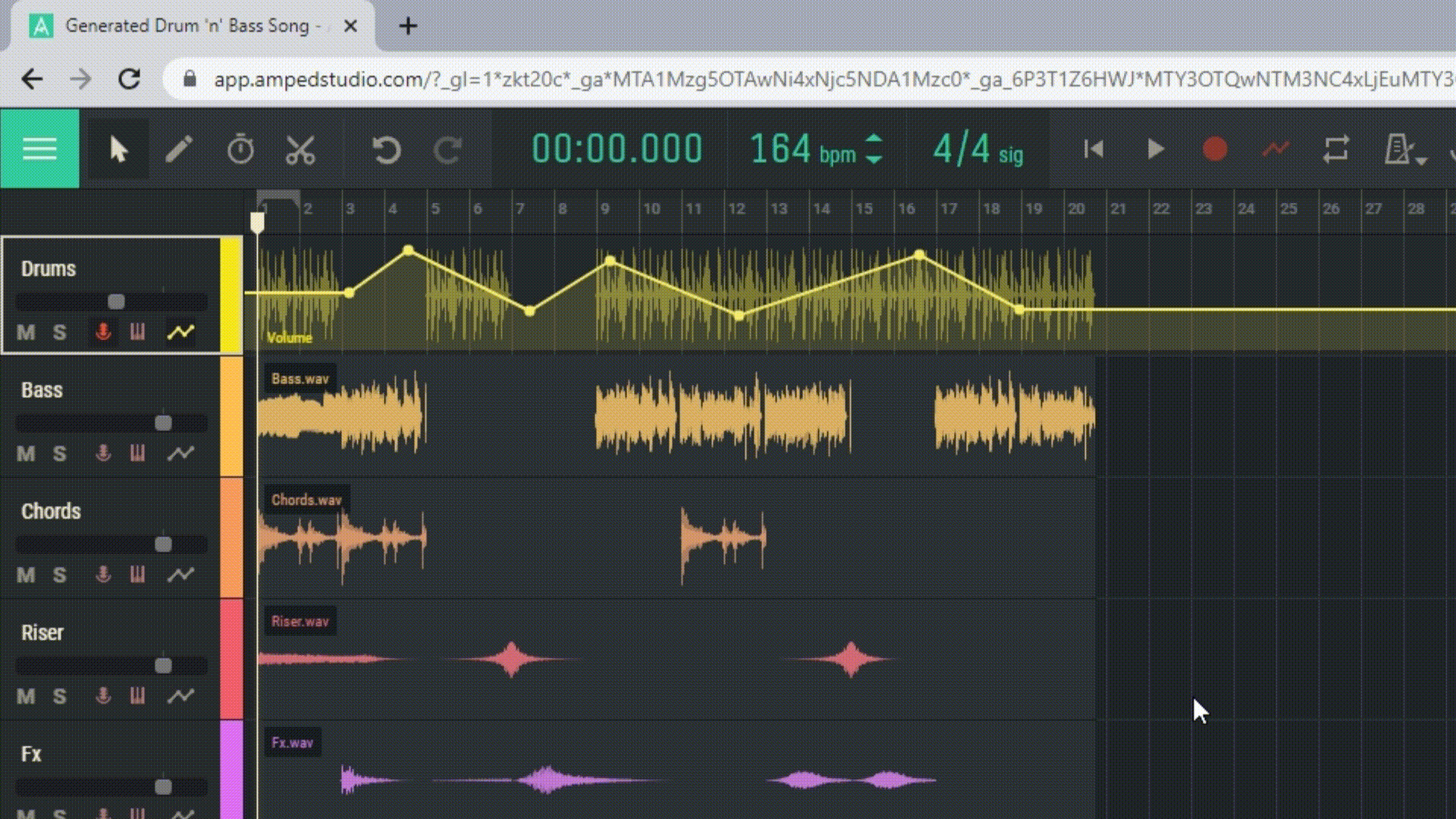 Selecting and deleting automation points