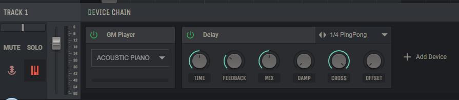 Delay in Amped Studio