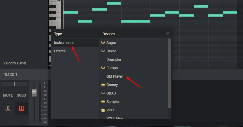 Hang the instrument for delay 2