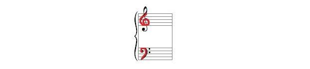 Inverted treble clef