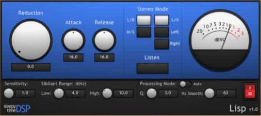 Sleepy-Time DSP Lisp De-Esser