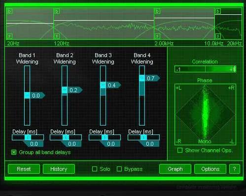 Using Stereo Enhancement in Ozone