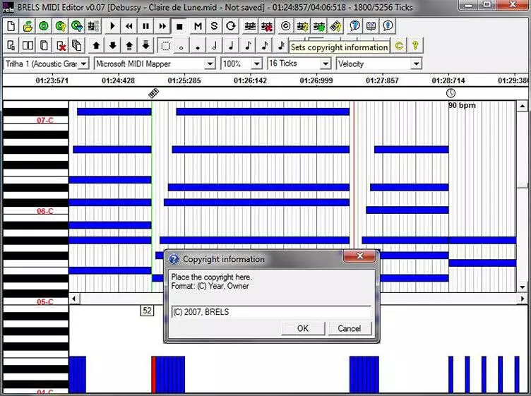 Brels midi Editor