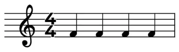 Four on the floor rhythm in music