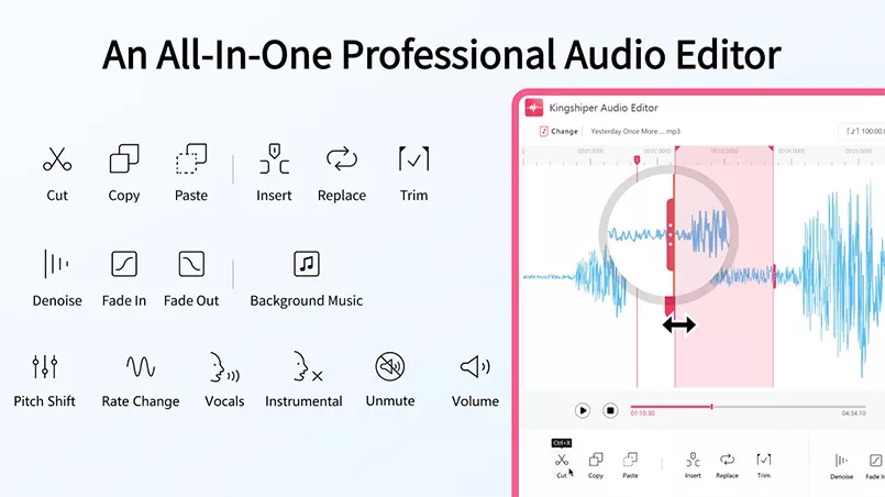 KingShiper Audio Editor